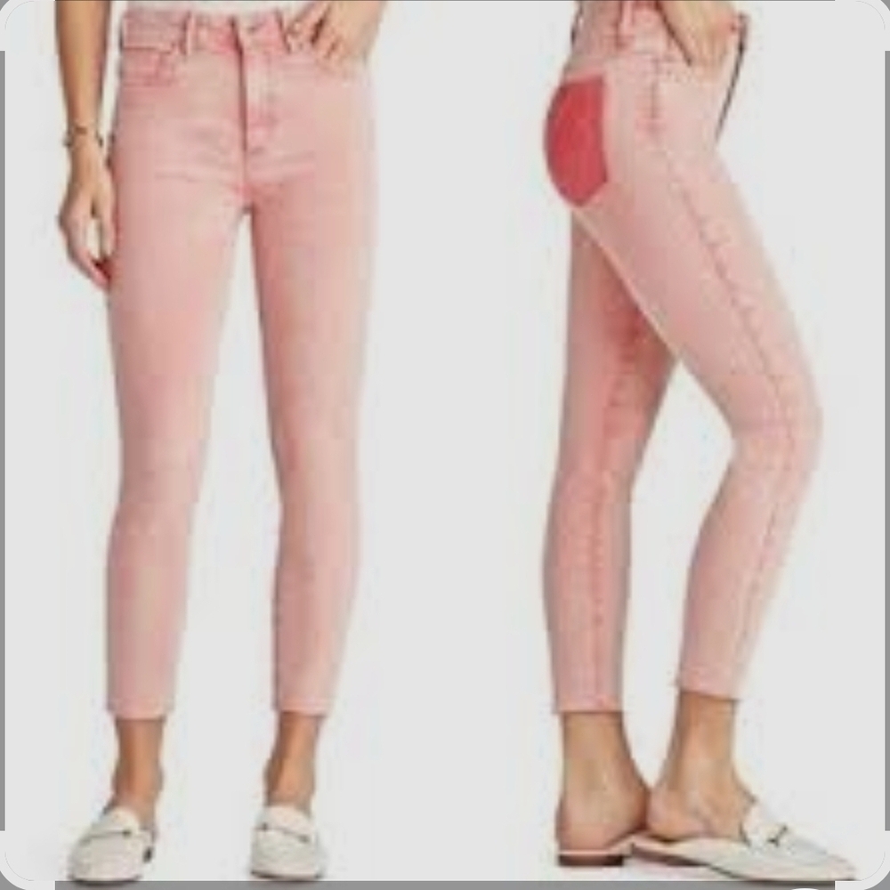SAM EDELMAN The Stiletto High Rise Skinny Crop Denim Jeans